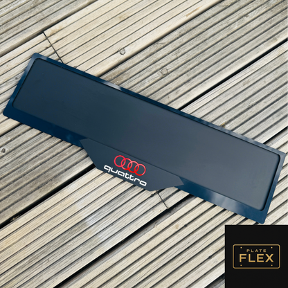 Audi Quattro plate holder