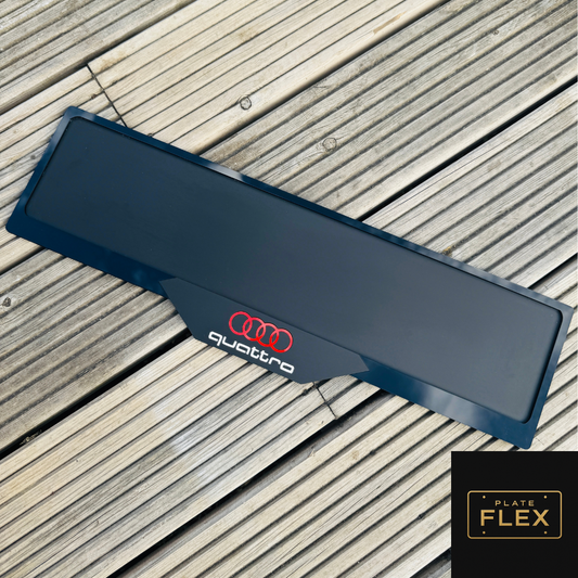 Audi Quattro plate holder